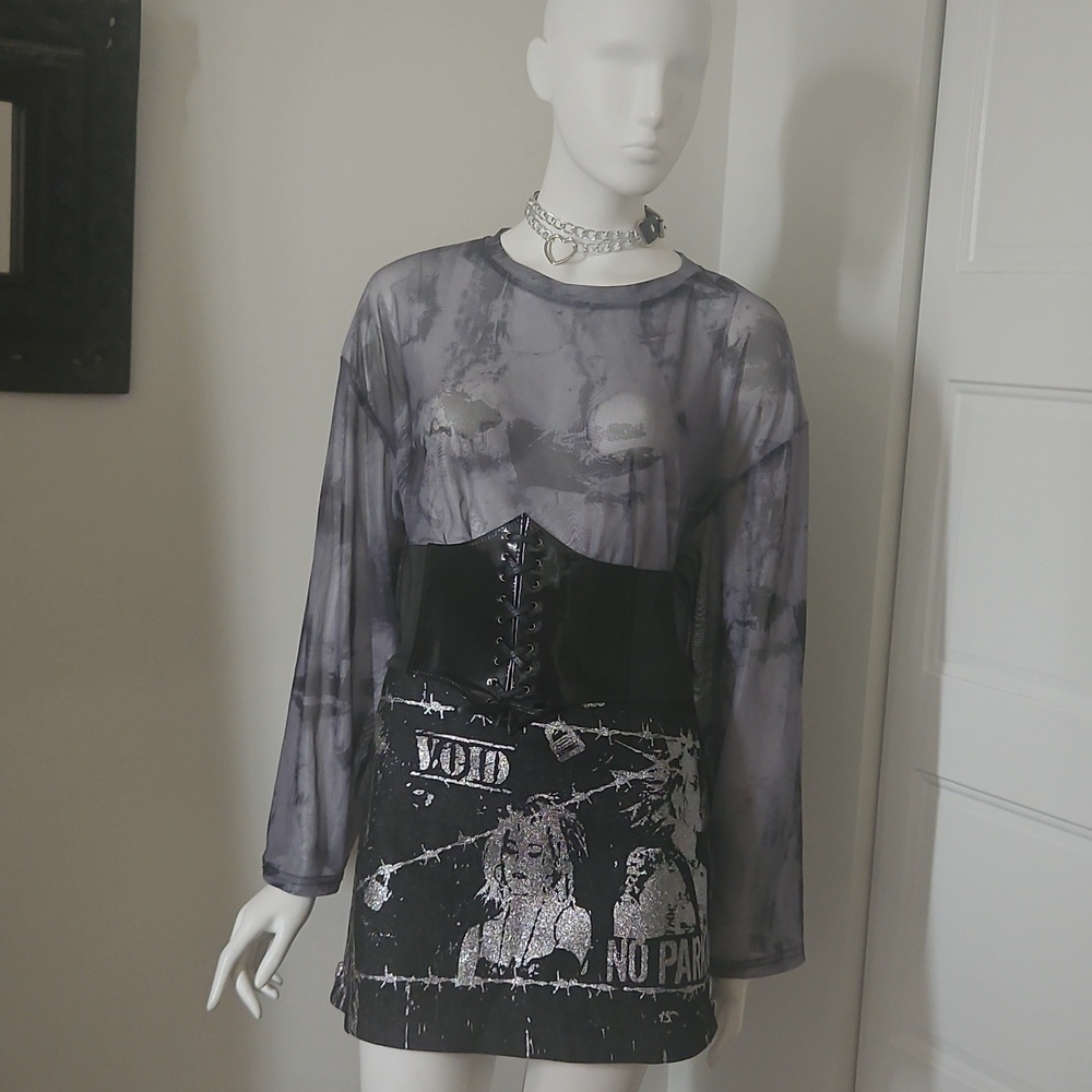 Y2k Sheer Top